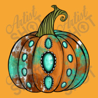 Western Cowhide Turquoise Pumpkin Basic T-shirt | Artistshot