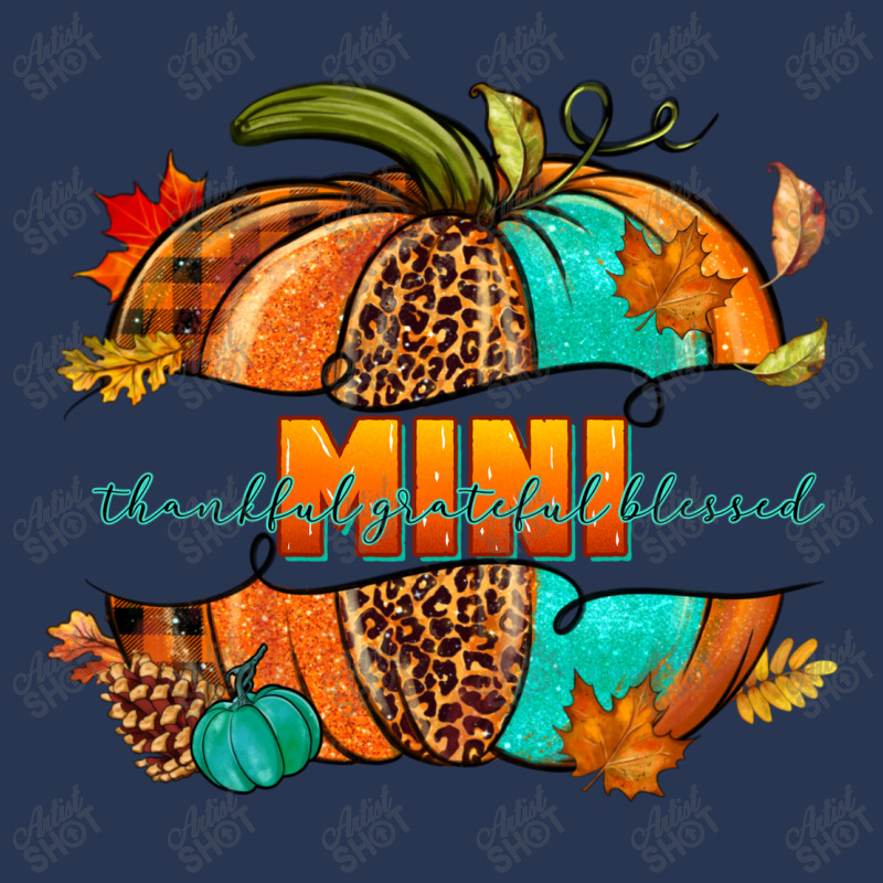 Thankful Grateful Blessed Mini Pumpkin Men Denim Jacket | Artistshot