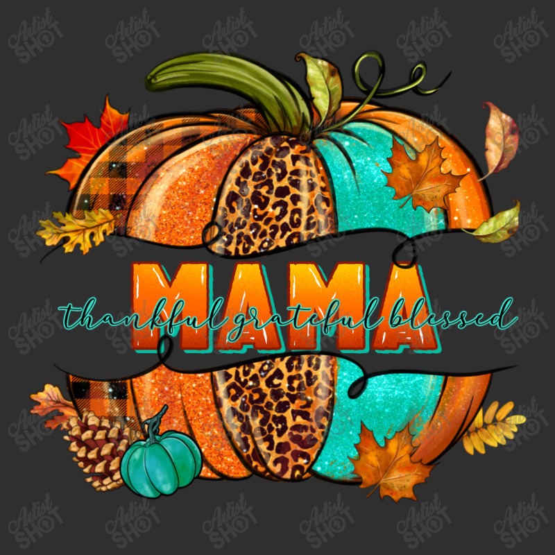 Thankful Grateful Blessed Mama Pumpkin Oval Leatherette Patch | Artistshot