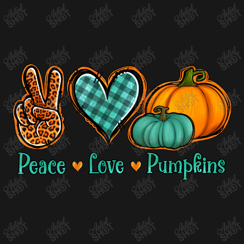 Peace Love Pumpkins Flannel Shirt | Artistshot