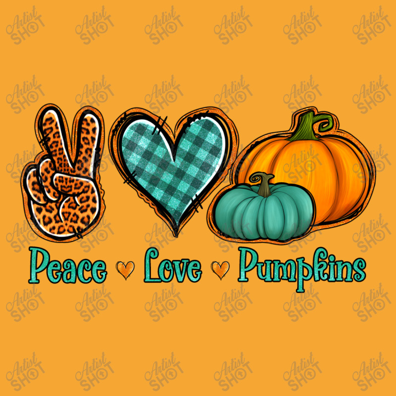 Peace Love Pumpkins Basic T-shirt | Artistshot