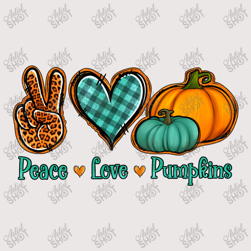 Peace Love Pumpkins Pocket T-shirt | Artistshot