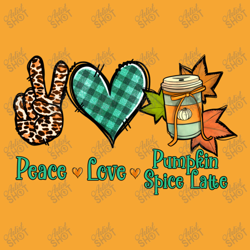 Peace Love Pumpkin Spice Latte Basic T-shirt | Artistshot