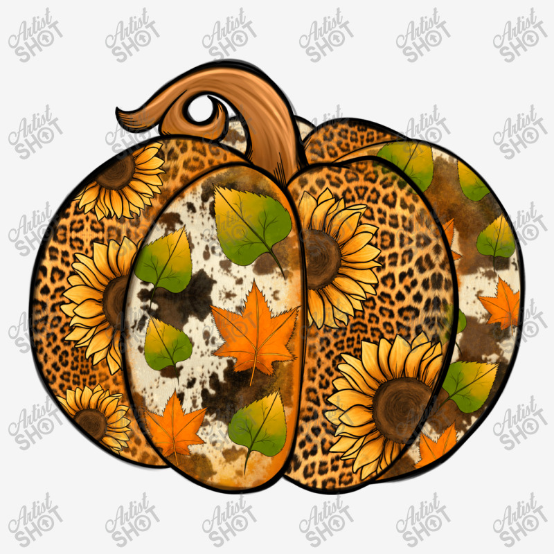 Leopard Cowhide Sunflower Pumpkin Metal Print Horizontal | Artistshot