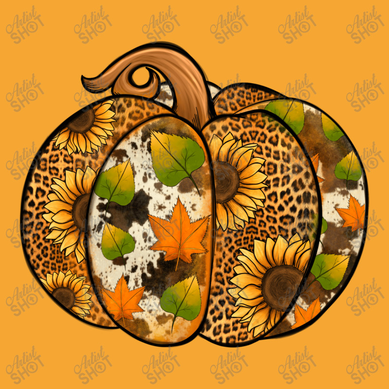 Leopard Cowhide Sunflower Pumpkin Basic T-shirt | Artistshot