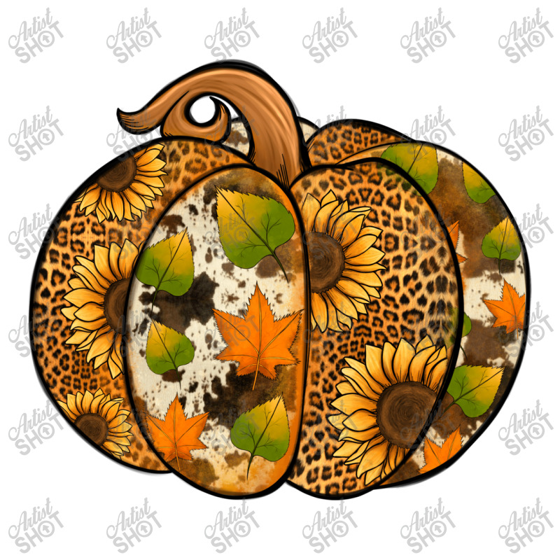 Leopard Cowhide Sunflower Pumpkin Take Out Paper Bag - 14 X 10 X 15 1/2 | Artistshot