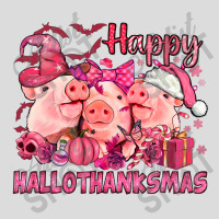 Happy Hallothanksmas Pigs Pink Men's Polo Shirt | Artistshot