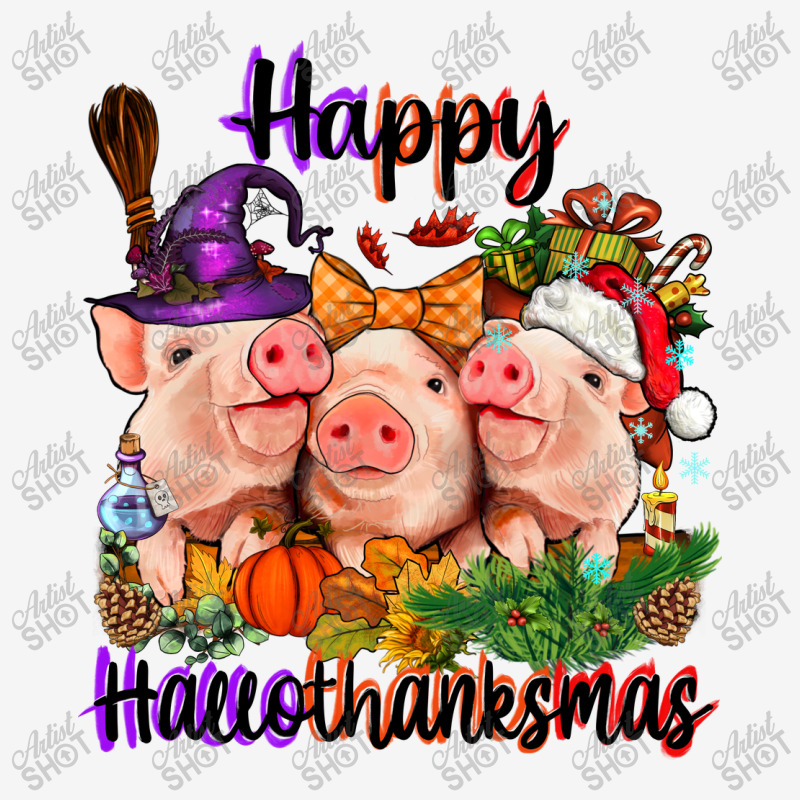 Happy Hallothanksmas Pigs Graphic T-shirt | Artistshot