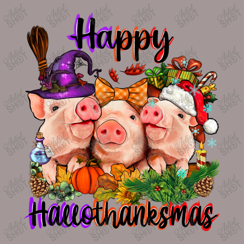 Happy Hallothanksmas Pigs Vintage Short | Artistshot