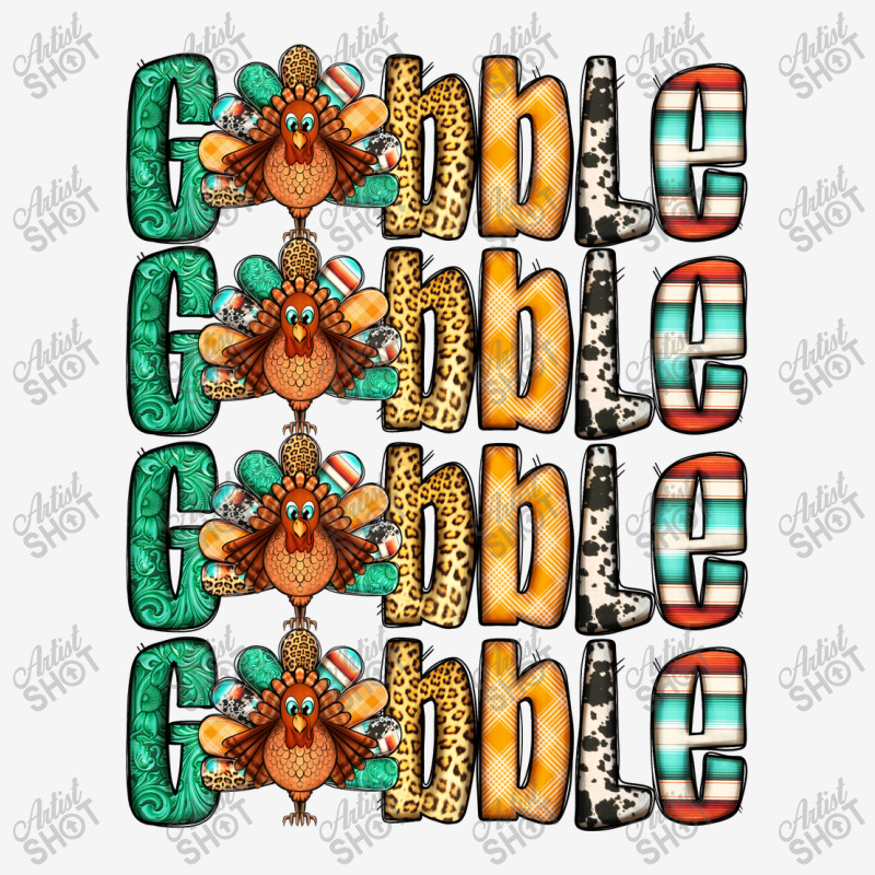 Gobble Till You Wobble Thanksgiving Turkey Portrait Canvas Print | Artistshot