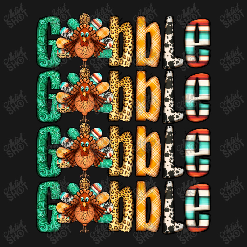 Gobble Till You Wobble Thanksgiving Turkey Flannel Shirt | Artistshot