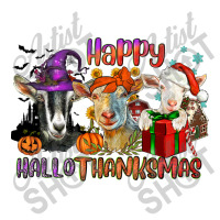 Happy Hallothanksmas Goats Debie Paper Bag - 10 X 5 X 13 | Artistshot