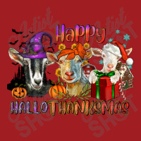 Happy Hallothanksmas Goats Waist Apron | Artistshot