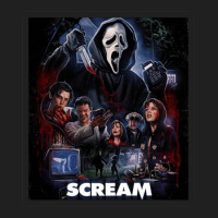 Scream Horror Movie Poster Retro 93660849 Ladies Polo Shirt | Artistshot