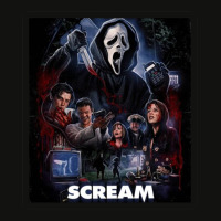 Scream Horror Movie Poster Retro 93660849 Scorecard Crop Tee | Artistshot