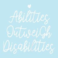 Womens Abilities Outweigh Disabilities T Shirt Urban Heavy T-shirt | Artistshot