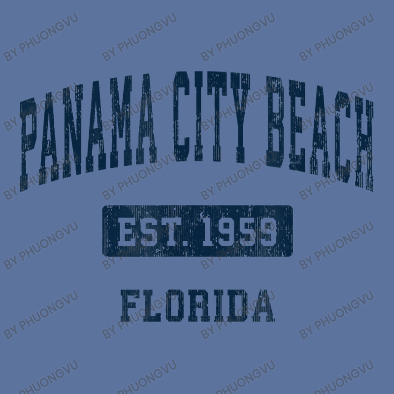 Panama City Beach Florida Fl Vintage Sports Established Navy T Shirt Lightweight Hoodie by phuongvu | Artistshot