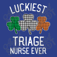 Luckiest Triage Nurse Ever St Patrick's Day Plaid Beanie | Artistshot