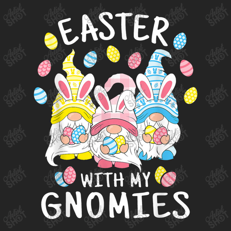 Funny Easter With My Gnomies Happy Easter Gnome Bunny Gnomes 3/4 Sleeve Shirt | Artistshot