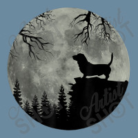 Baset Hound And Moon Halloween Spooky Dog Urban Heavy T-shirt | Artistshot