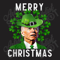 Funny Joe Biden Merry Christmas Confused St Patricks Day T-shirt | Artistshot