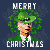 Funny Joe Biden Merry Christmas Confused St Patricks Day Men Denim Jacket | Artistshot