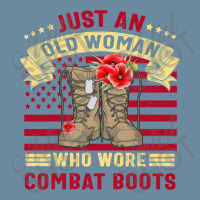 Just An Old Woman Who Wore Combat Boots Veteran Costume T Shirt Urban Pullover Hoodie | Artistshot