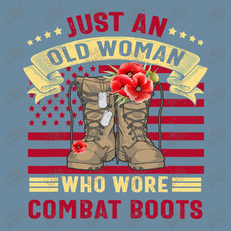 Just An Old Woman Who Wore Combat Boots Veteran Costume T Shirt Urban Pullover Hoodie by Adriana_Torquemada | Artistshot