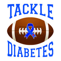 Football Tackle Diabetes Awareness Blue Ribbon Bomber Jacket | Artistshot