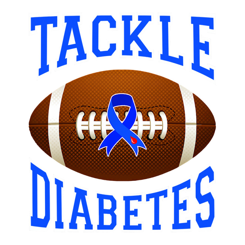 Football Tackle Diabetes Awareness Blue Ribbon Bomber Jacket by peafowl | Artistshot