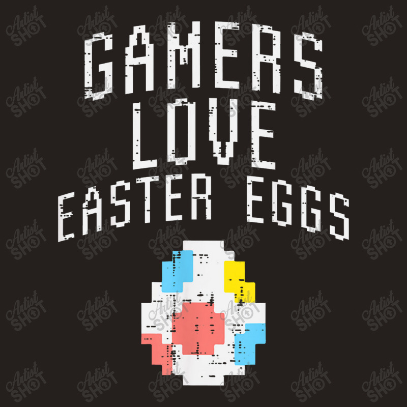 Gamers Love Easter Eggs Pixelated Easter Video Game Gaming Tank Top | Artistshot