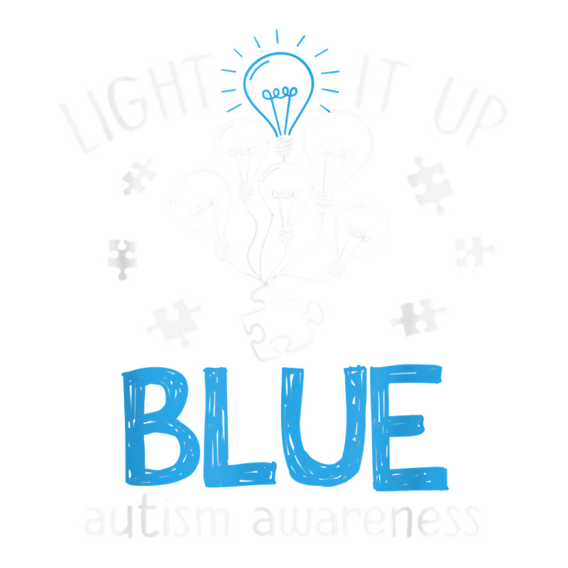 Light It Up Blue Autism Awareness Autistic Puzzle Piece T Shirt Bomber Jacket by waltervanderwilt1 | Artistshot