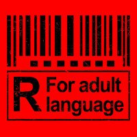 Barcode Sign R For Adult Language Warning Label Sign T Shirt Bomber Jacket | Artistshot