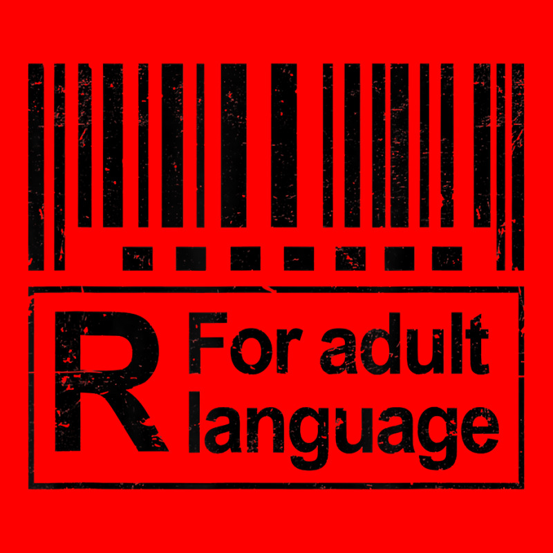 Barcode Sign R For Adult Language Warning Label Sign T Shirt Bomber Jacket by vazwttopperve | Artistshot