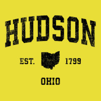 Hudson Ohio Oh Vintage Sports Design Black Print T Shirt Beanie | Artistshot