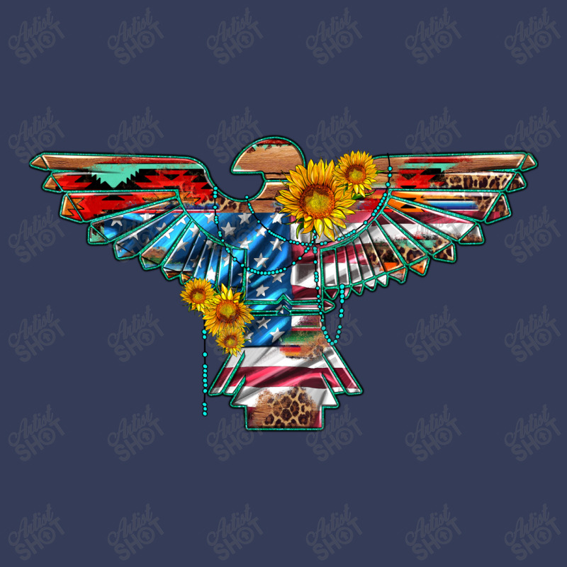 Thunderbird With Usa Flag And Sunflowers Visor Hat | Artistshot