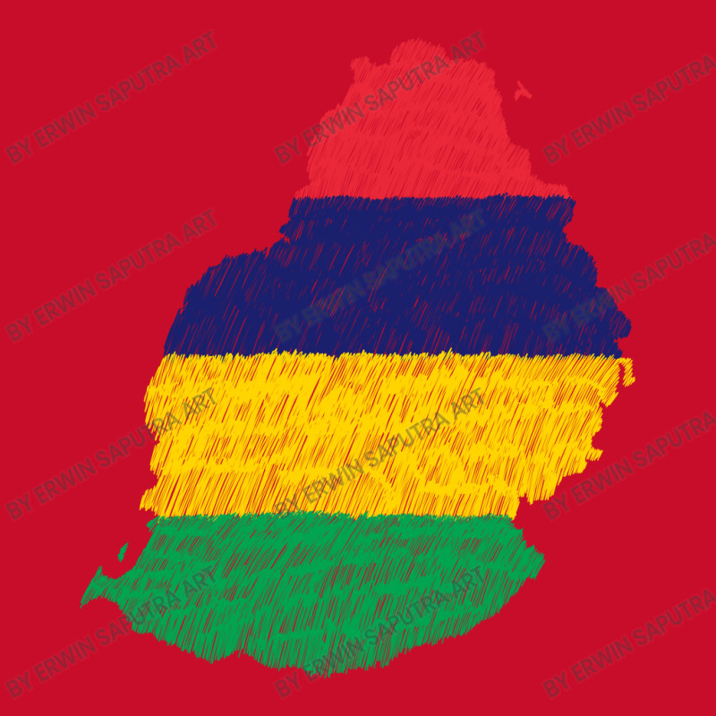 Mauritius Map Flag Drawing Line Art Visor hat by Erwin Saputra Art | Artistshot