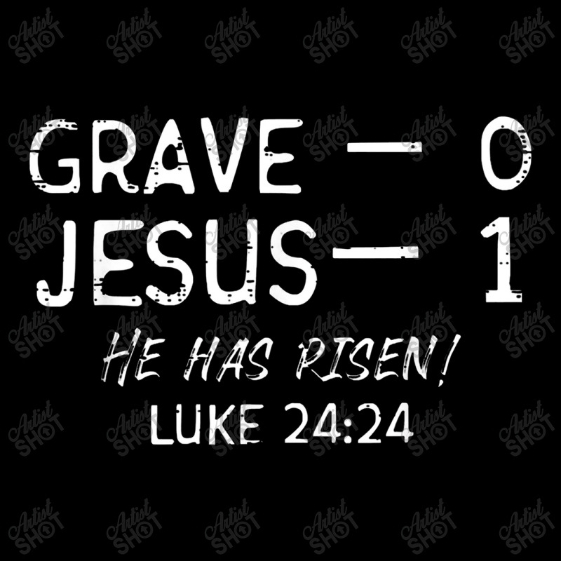 Grave 0 Jesus 1 He Has Risen Jesus Religious Easter Christ Zipper Hoodie | Artistshot