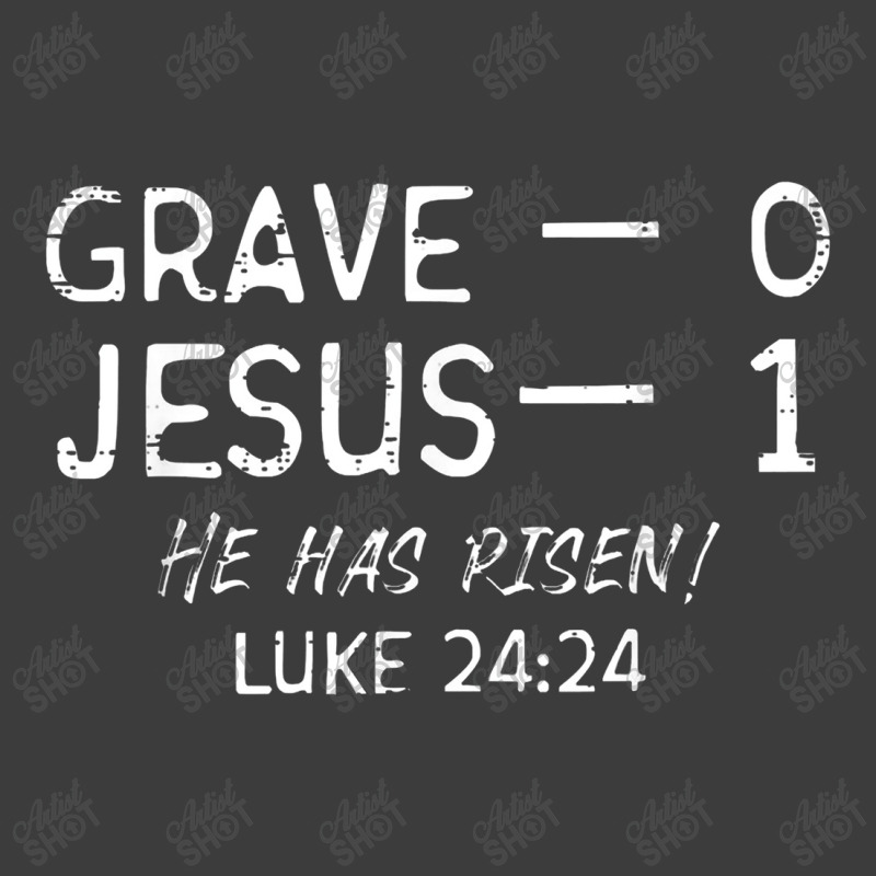 Grave 0 Jesus 1 He Has Risen Jesus Religious Easter Christ Men's Polo Shirt | Artistshot