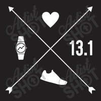 Half Marathon Heart Watch Arrow Running Runner 13 T-shirt | Artistshot