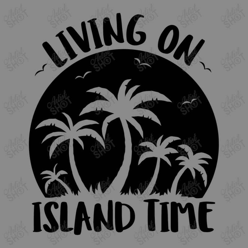 Living On Island Time Palm Trees And Sunset Black Snapback Trucker Cap by satekiong | Artistshot