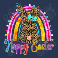 Happy Easter Gift Leopard Bunny Easter Rainbow Girls Women Men Denim Jacket | Artistshot