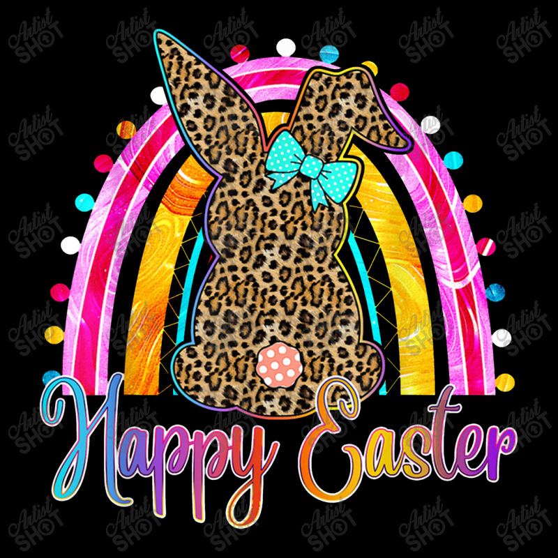 Happy Easter Gift Leopard Bunny Easter Rainbow Girls Women Lightweight Hoodie | Artistshot