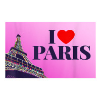 I Love Paris, Lovely Paris France Eiffel Tower Illustration T Shirt Bomber Jacket | Artistshot