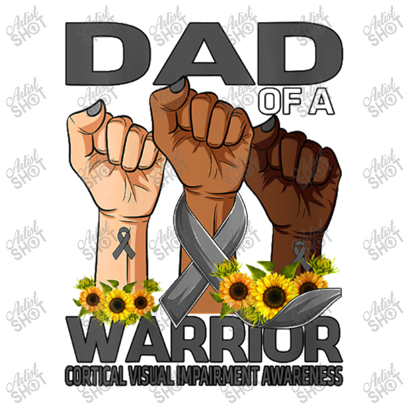 Womens Hand Dad Of A Warrior Corticalisual Impairment Bomber Jacket | Artistshot