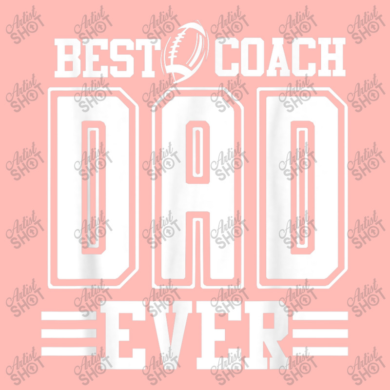 Mens Best Coach Dad Ever Football Fathers Day Funny High School Urban Heavy T-shirt | Artistshot