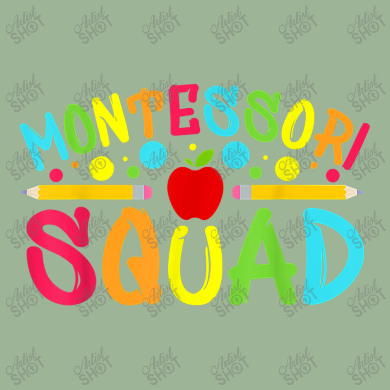 Funny Montessori Squad Montessori Teacher Back To School T Shirt Urban Pullover Hoodie | Artistshot