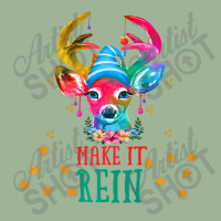 Christmas Deer, Watercolor Cute Reindeer Make It Rein! Premium T Shirt Urban Pullover Hoodie | Artistshot