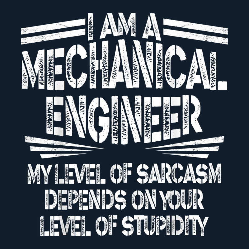 My Level Of Sarcasm Sarcastic Mechanical Engineer T Shirt Beanie by Smykowskicalob1991 | Artistshot