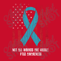 Not All Wounds Are Visible Ptsd Awareness Veteran Ribbon Visor Hat | Artistshot